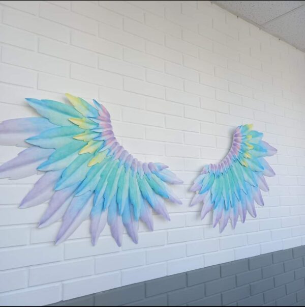 "Rainbow Wings" Wall Decor