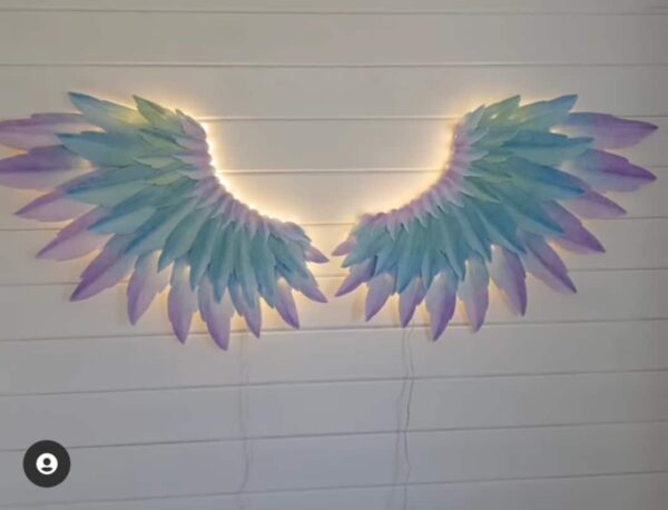 "Rainbow Wings" Wall Decor