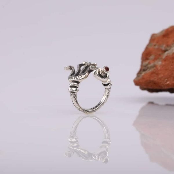 "Fork" Silver Ring