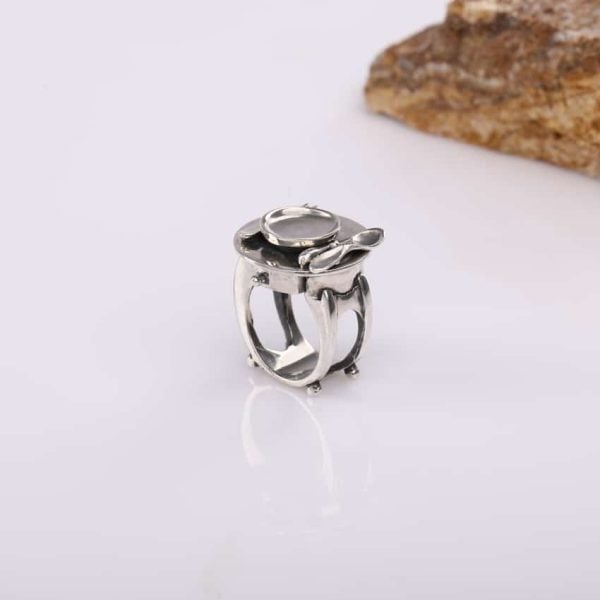 "Dining Table" Silver Ring