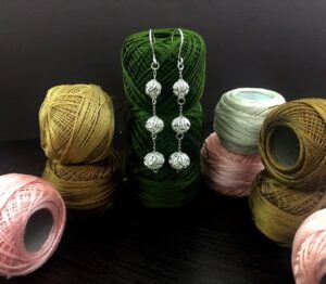 Silver filigree earrings 02