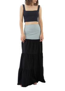 Black maxi skirt