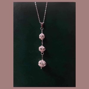 Silver filigree necklace 018