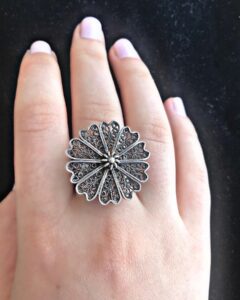 Silver Filigree Handmade Ring 03