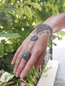 Fingerkette, collar bracelet, slave bracelet, , Ethnic Bracelet, Armenian jewelry, handmade Bracelet (01)