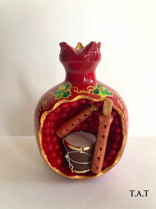 "Musical Instruments In Pomegranate" Souvenir