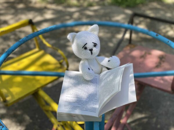 Amigurumi white Kitty toy
