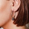 Hoop Earrings, Earrings rings, Large Hoop Earrings, Armenian jewelry earrings, Vintage earrings, sterling silver, Thin Hoops, gift for women