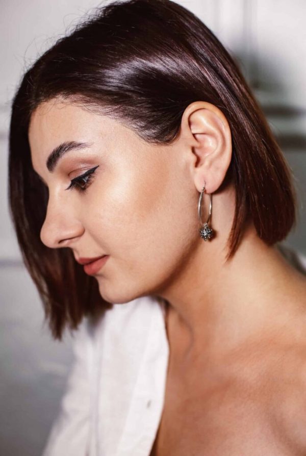 Hoop Earrings, Earrings rings, Large Hoop Earrings, Armenian jewelry earrings, Vintage earrings, sterling silver, Thin Hoops, gift for women