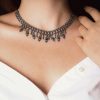 Garnet Necklaces, Armenian jewelry, Vintage Necklace, Ethnic Necklace, Big Necklaces, Goddess Statement Necklace, handmade jewelry,