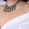 Garnet Necklaces, Armenian jewelry, Vintage Necklace, Ethnic Necklace, Big Necklaces, Goddess Statement Necklace, handmade jewelry, (001)
