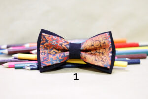 Armenian alphabet and carpet pattern printed bow tie for man and kid