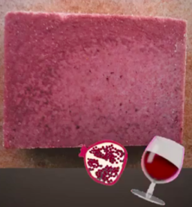 Wine and Pomegranate Handmade Soap