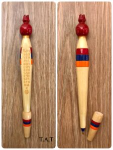 wooden handmade pen(alphabet)