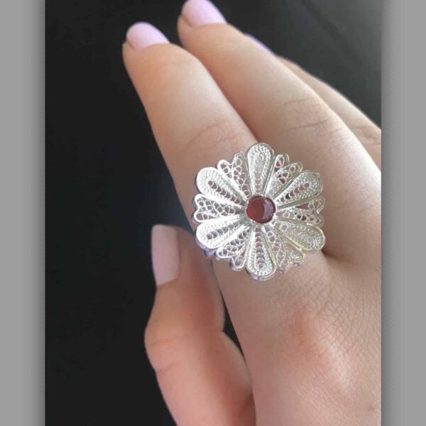 “Flower” Silver Ring