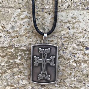 Double faced Silver 925 Cross necklace 016