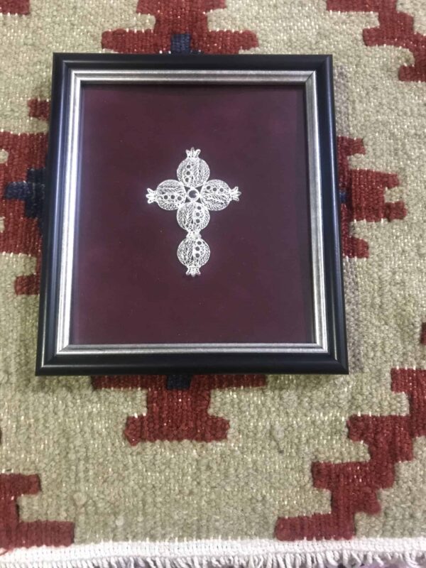 Silver 925 framed pomegranate Cross 02