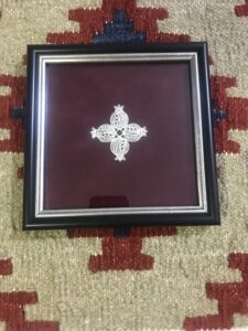 Silver 925 framed pomegranate Cross 03