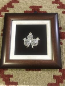Silver 925 pomegranate framed Cross 04