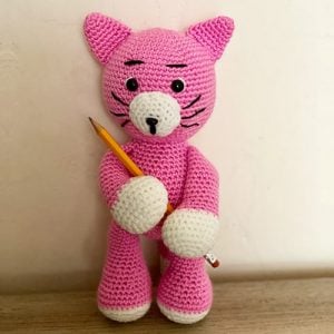 Amigurumi pink kitty