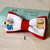 Minions movie characters printed bow ties for kids