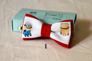 Minions movie characters printed bow ties for kids