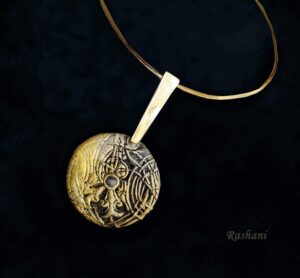 Necklaces with Armenian crosstone symbols by Rashani