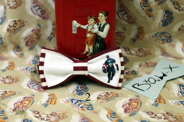 Marvel superheroes movie characters printed bow ties for man and kids