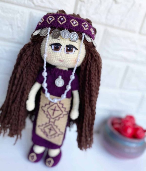 "Armenian Girl" Knitted Doll