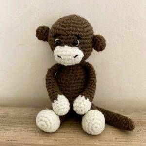 Amigurumi monkey toy