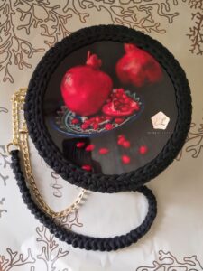 Pomegranate handmade bag