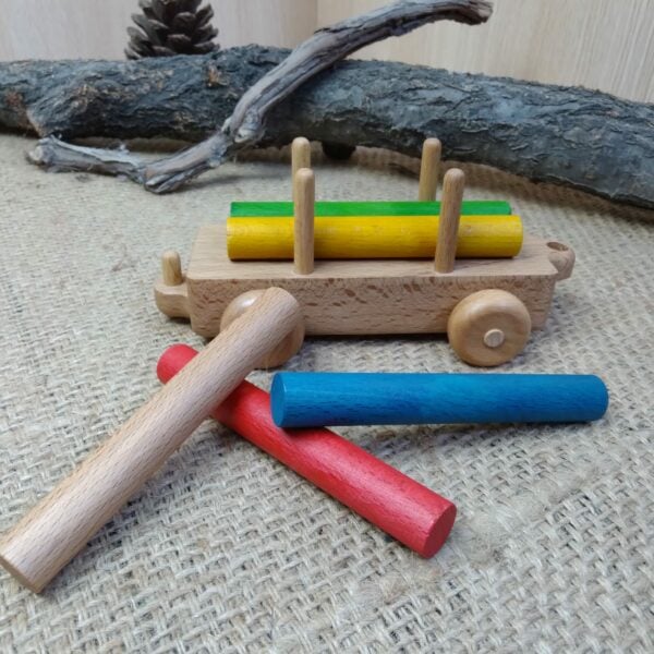 "Wagon With Poles" Wooden Toy