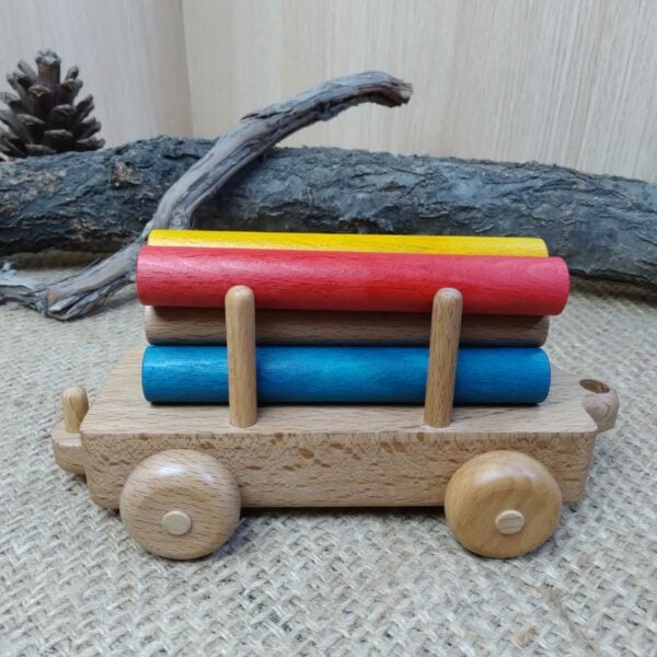 "Wagon With Poles" Wooden Toy