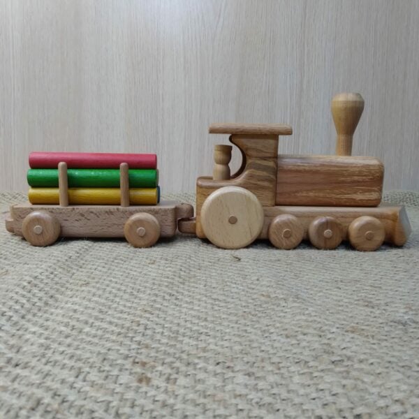 "Wagon With Poles" Wooden Toy