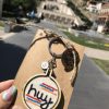 Embroidered keychain “hay”
