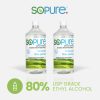 SoPure 80% USP Grade Ethyl Alcohol Sanitizer Liquid Refill Bottles (945 mL)
