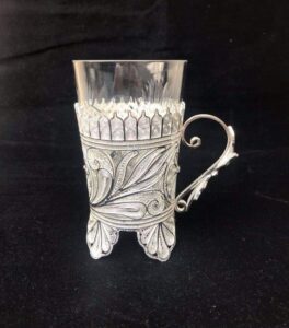 Silver filigree cup