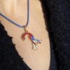 "Armenian Bird Letter" Silver Necklace