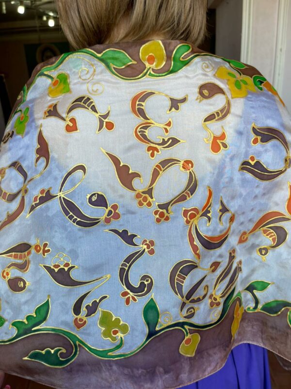 "Armenian Letters" Silk Scarf