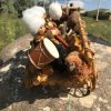 "Cart With Armenian Musicians" Handmade Toy