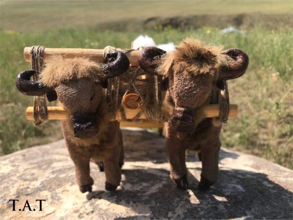 "Cart With Armenian Musicians" Handmade Toy