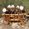 "Cart With Armenian Musicians" Handmade Toy