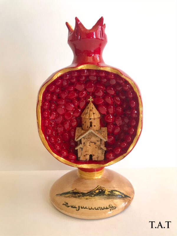 "Church In Pomegranate" Wooden Souvenir