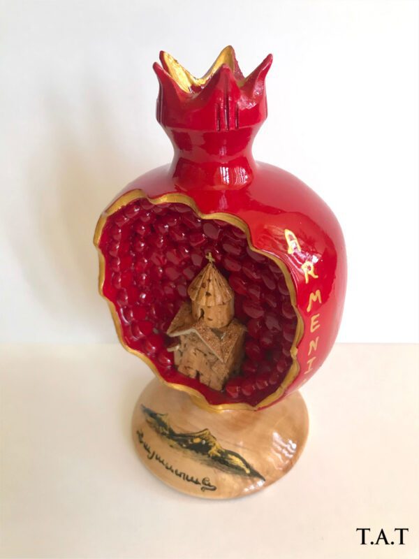 "Church In Pomegranate" Wooden Souvenir