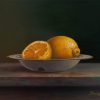 Lemons (23x43cm, oil on panel) (2021)