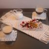 Table runner and 2 coasters for drinks