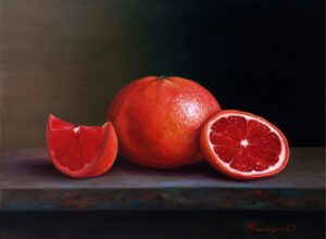 Grapefruit (Oil on panel)