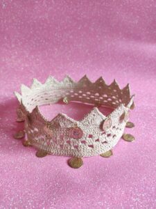 Crochet Crown with Coins