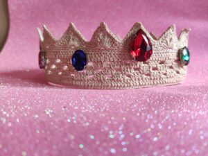 Crochet Crown with Jewels
