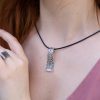 Carpet Pendant, Statement Silver Pendant, vintage Pendant, Boho Statement Pendant, Handmade jewelry, Armenian jewelry, long Pendant